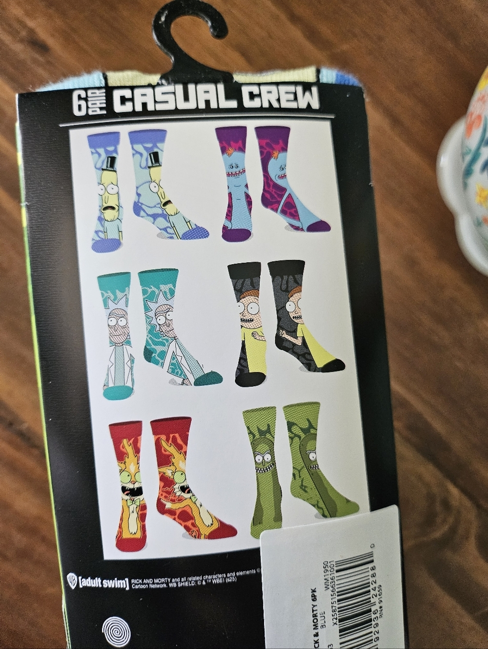 Rick & Morty 6 Pack Socks